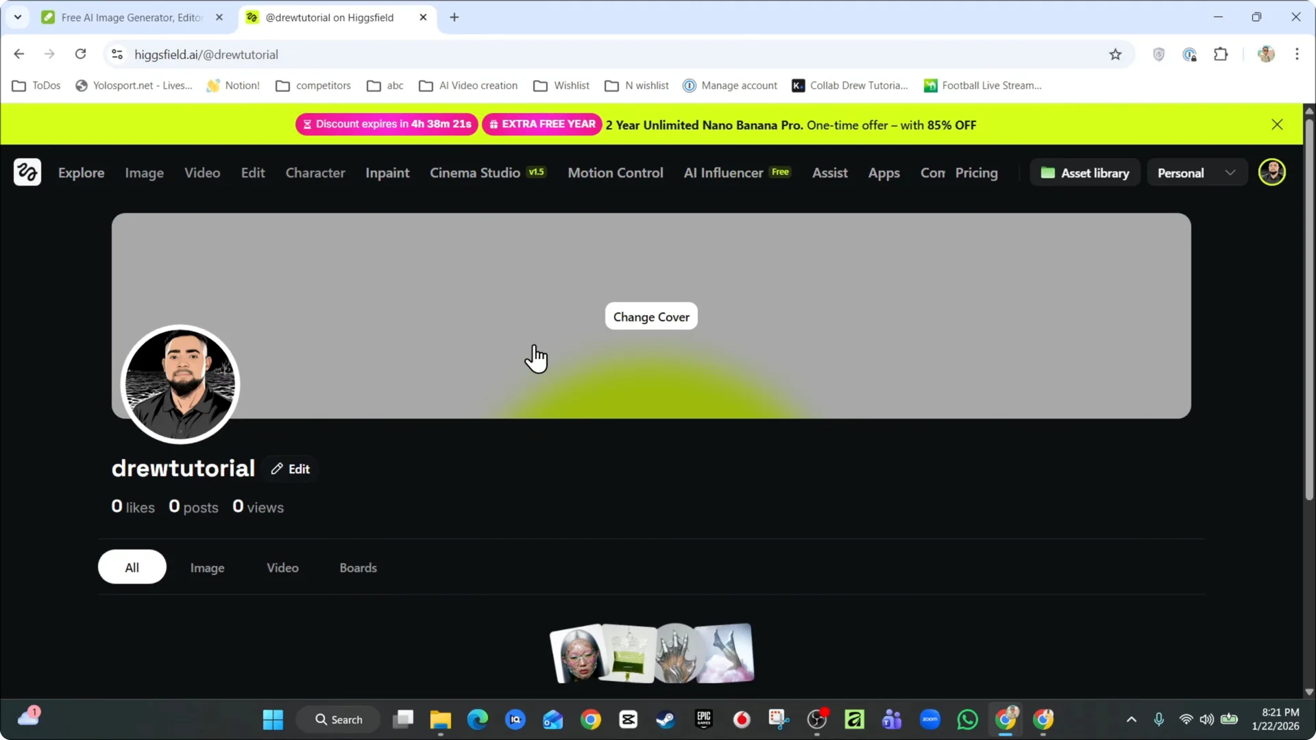 How to Quickly Change Your Higgsfield AI Username screenshot 8