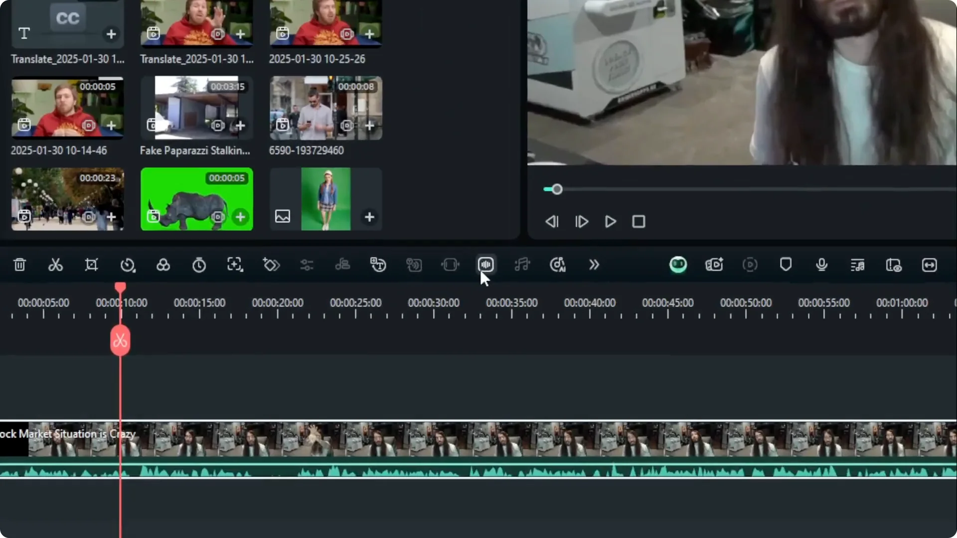How to Remove Awkward Silent Using AI in Filmora screenshot 1
