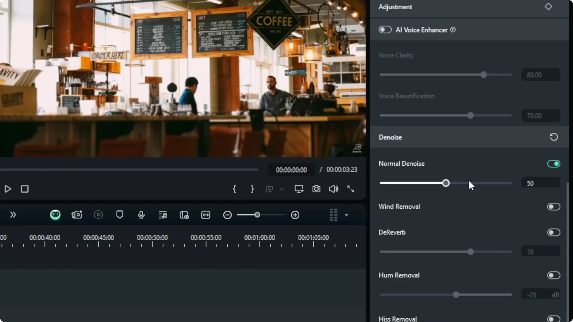 How to Remove Background Noise in Filmora Using AI screenshot 3