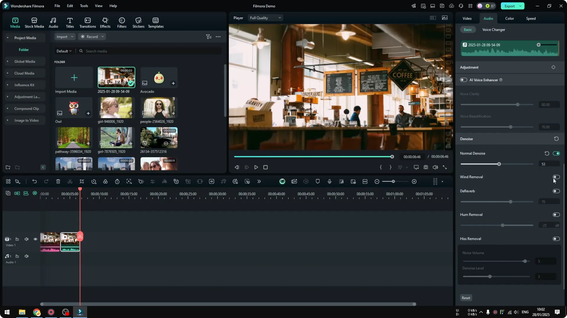 How to Remove Background Noise in Filmora Using AI screenshot 5
