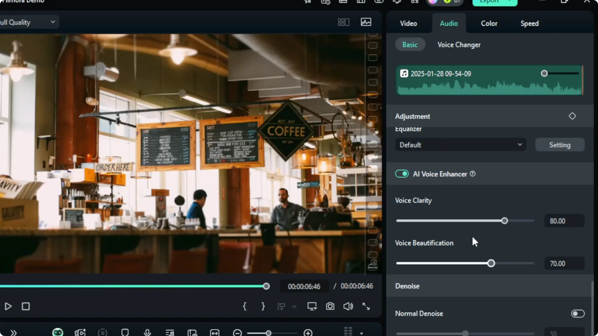 How to Remove Background Noise in Filmora Using AI screenshot 7