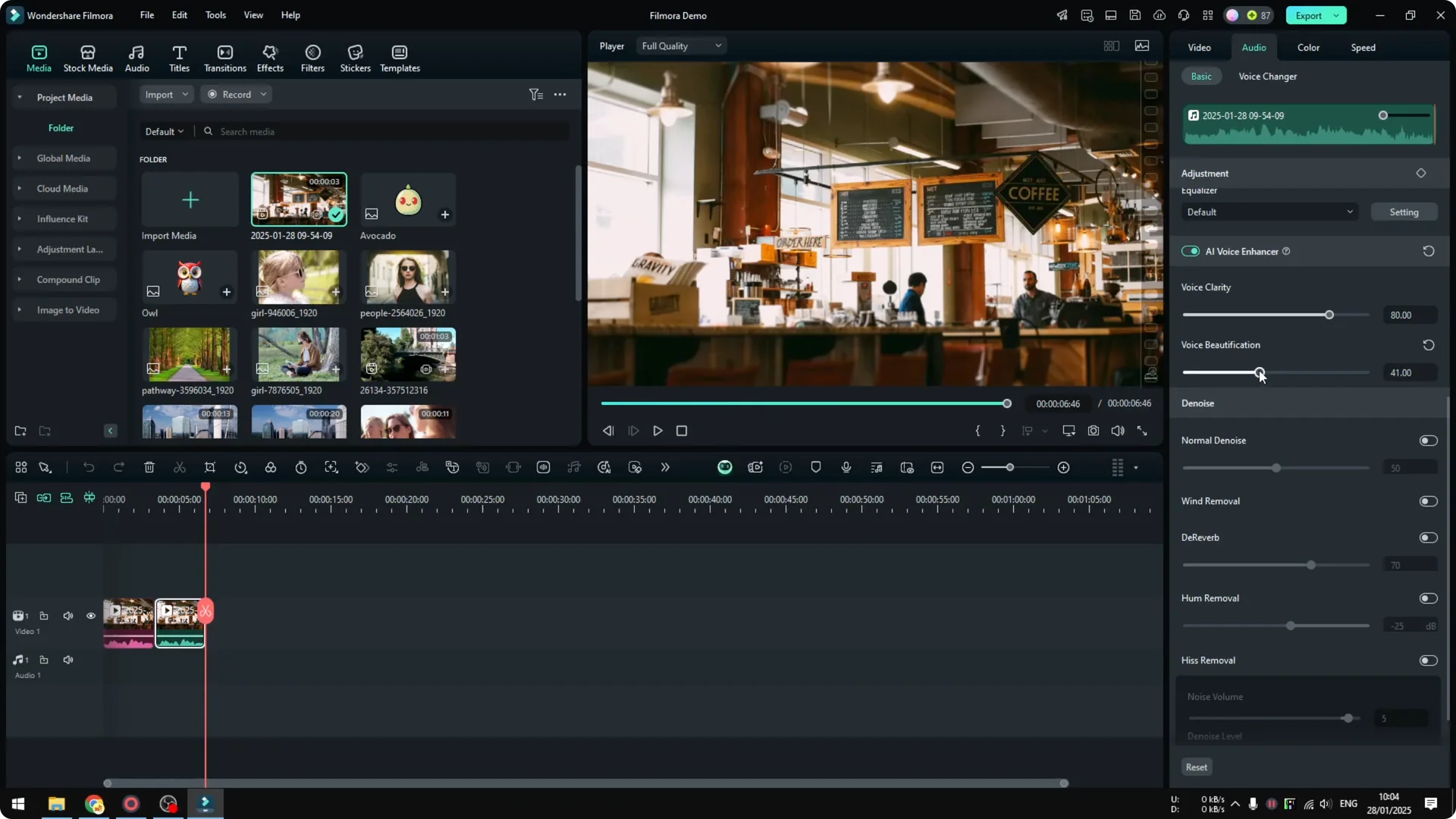 How to Remove Background Noise in Filmora Using AI screenshot 8