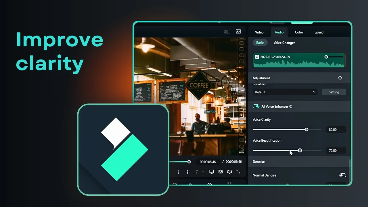 How to Remove Background Noise in Filmora Using AI - Featured Image
