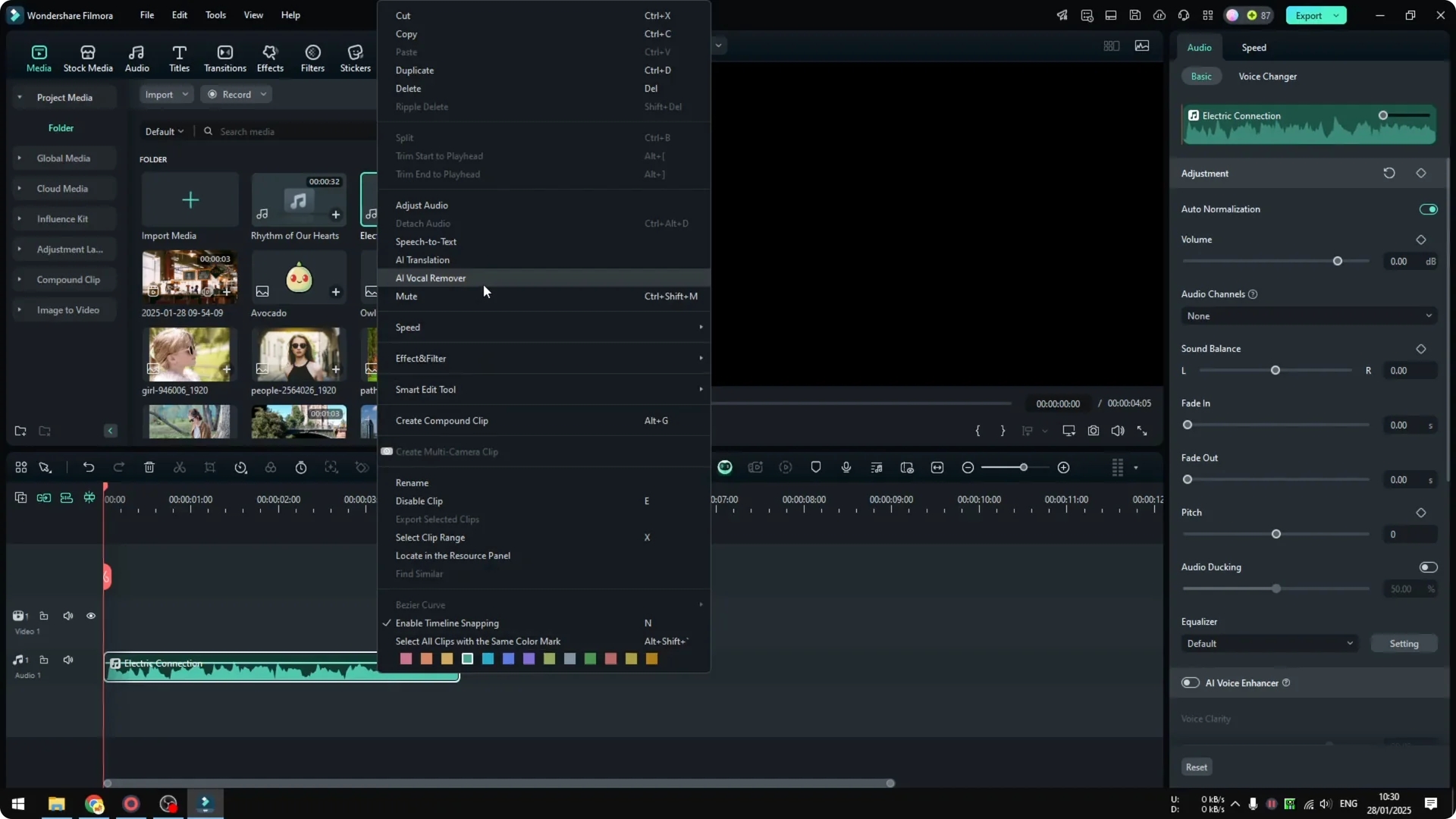 How to Remove Vocal from Song in Filmora Using AI screenshot 4