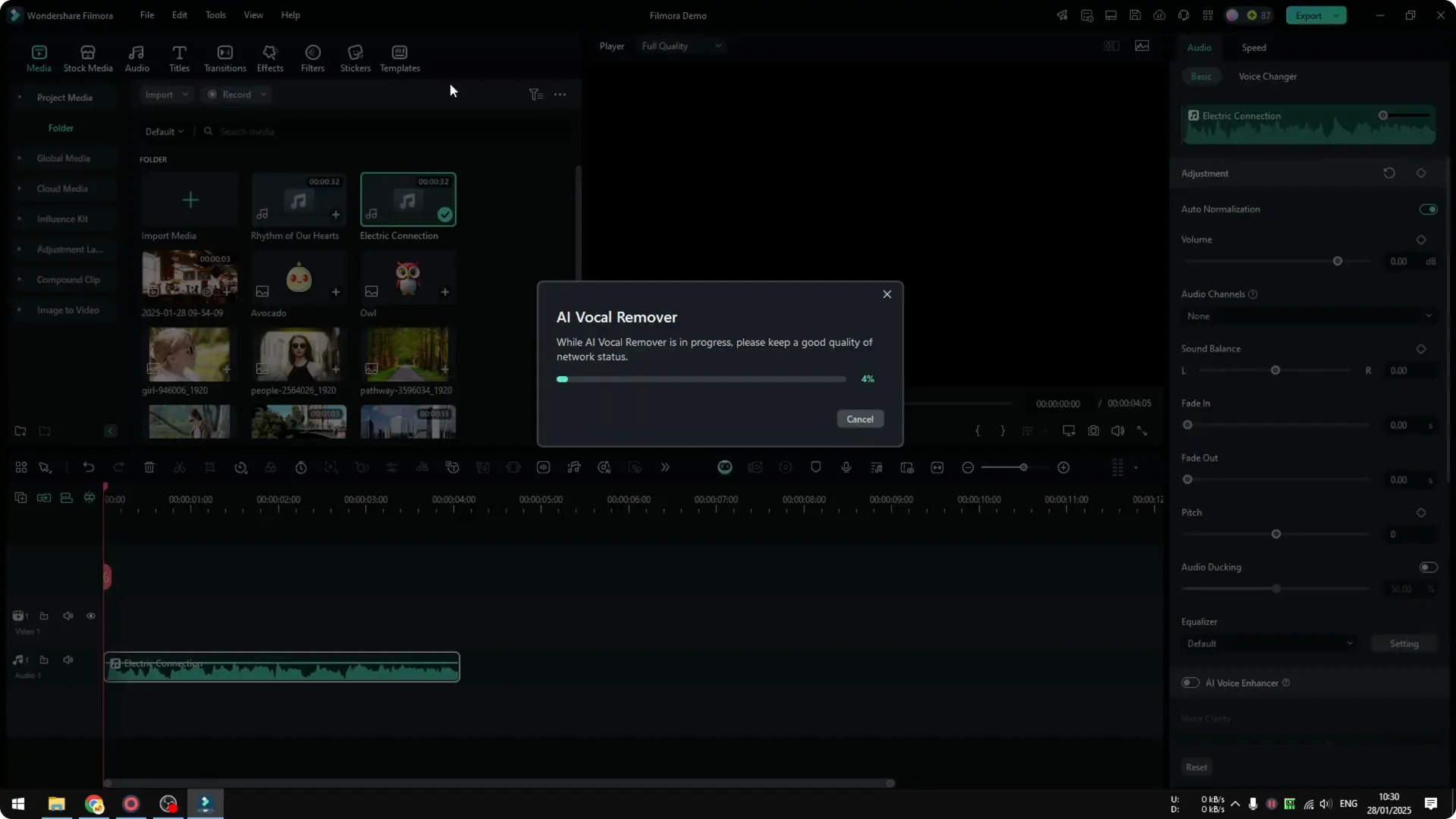 How to Remove Vocal from Song in Filmora Using AI screenshot 5