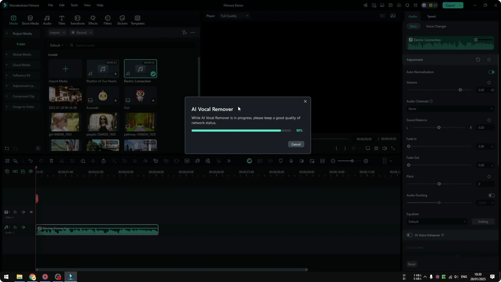How to Remove Vocal from Song in Filmora Using AI screenshot 6