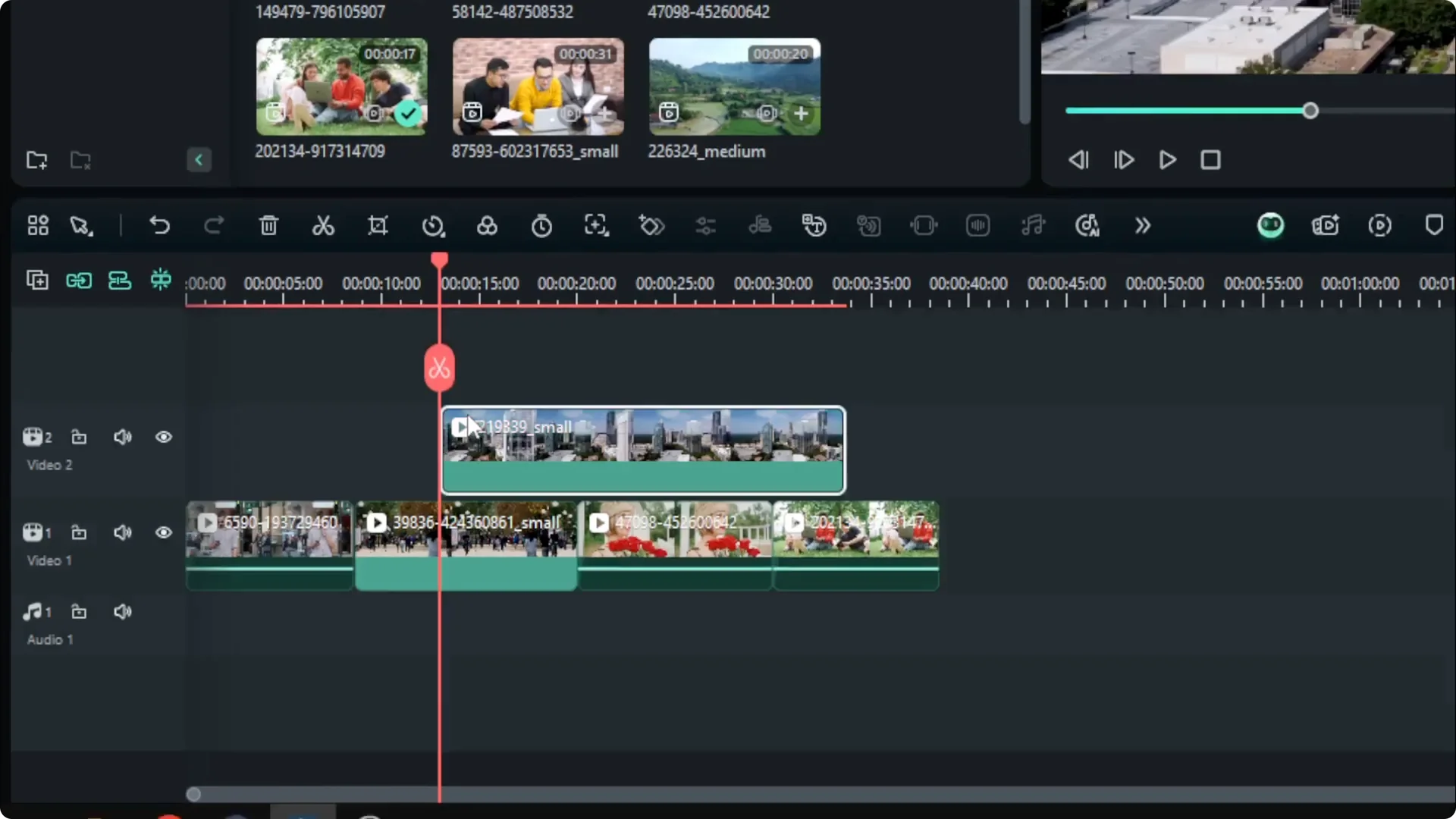 How to Select Multiple Clips in Filmora screenshot 2