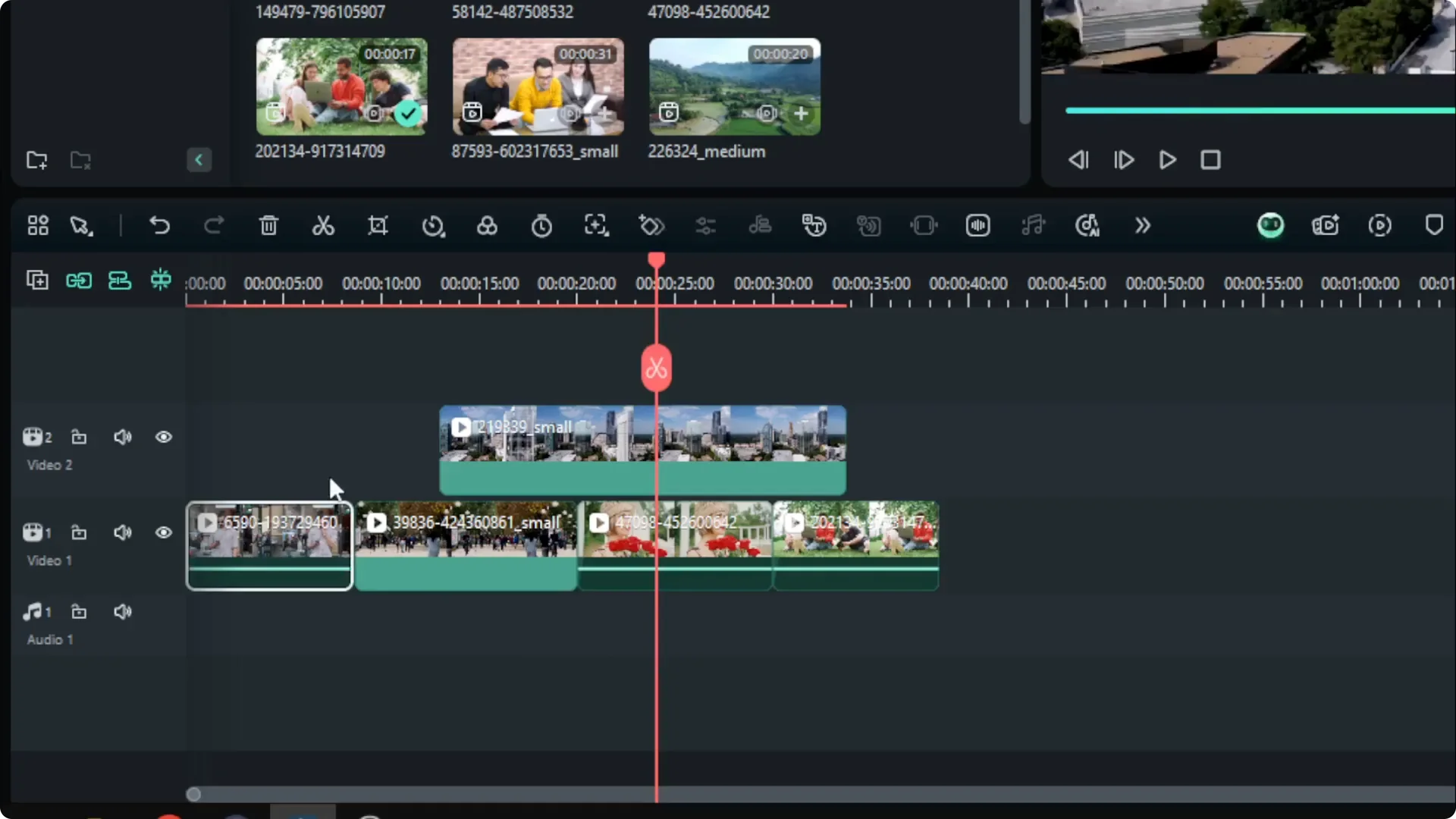 How to Select Multiple Clips in Filmora screenshot 3