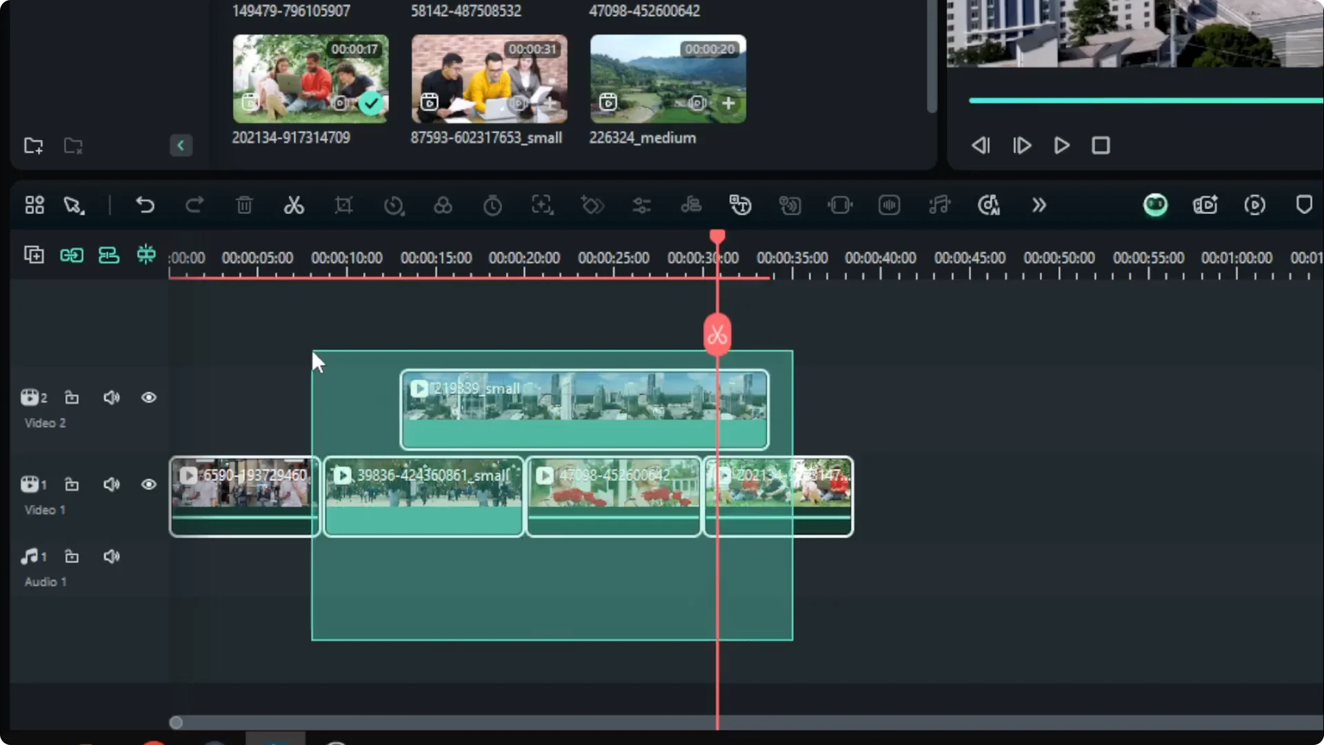 How to Select Multiple Clips in Filmora screenshot 6