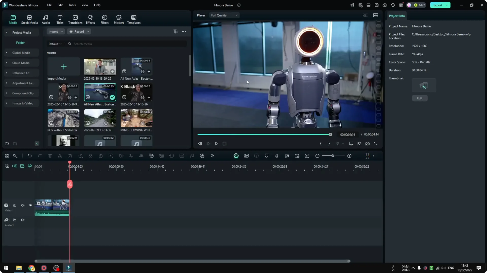 How to Track Moving Object in Filmora Using AI screenshot 1