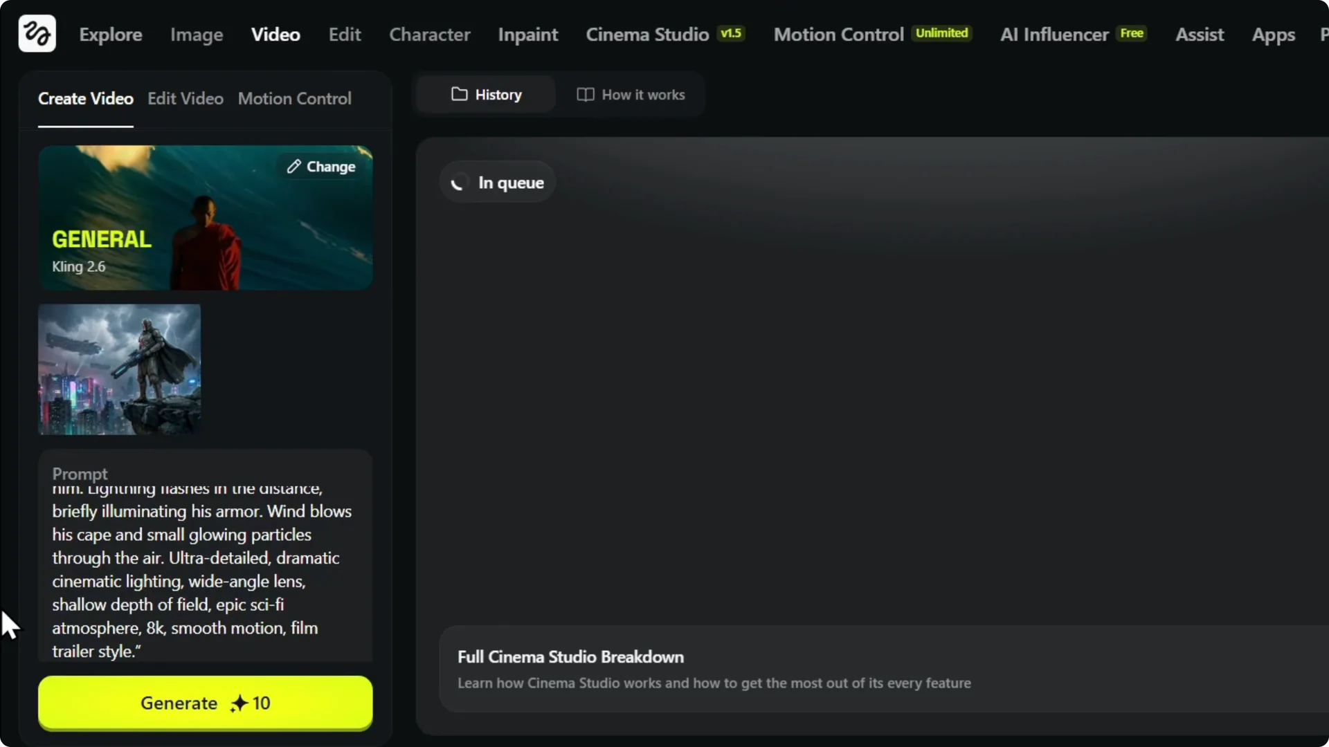 How to Transform AI Images into Smooth Videos with Higgsfield AI screenshot 6