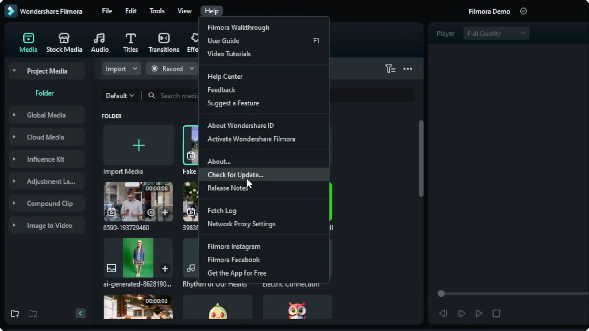 How to Update FIlmora to The Latest Version screenshot 1