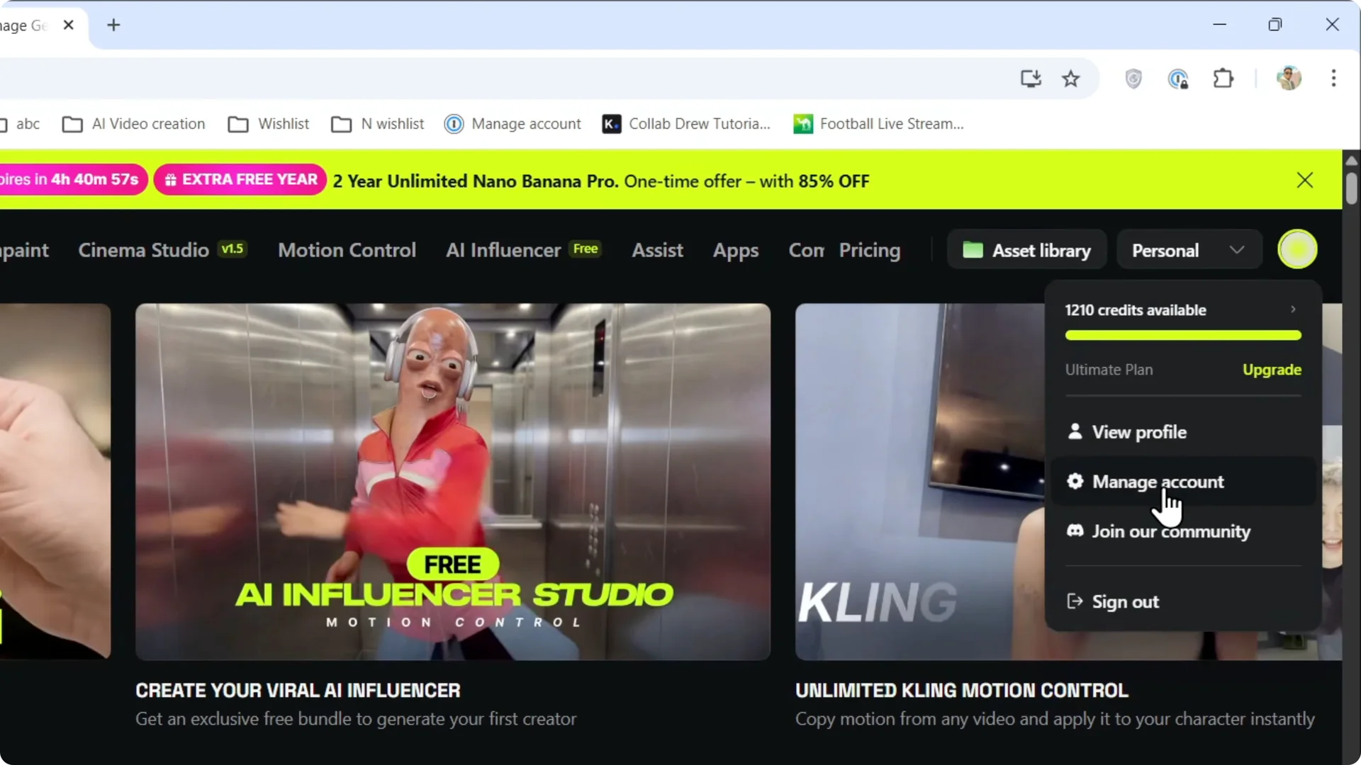 How to Update Your Higgsfield AI Profile Picture Quickly screenshot 1