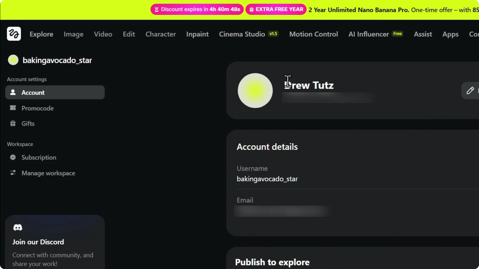 How to Update Your Higgsfield AI Profile Picture Quickly screenshot 2