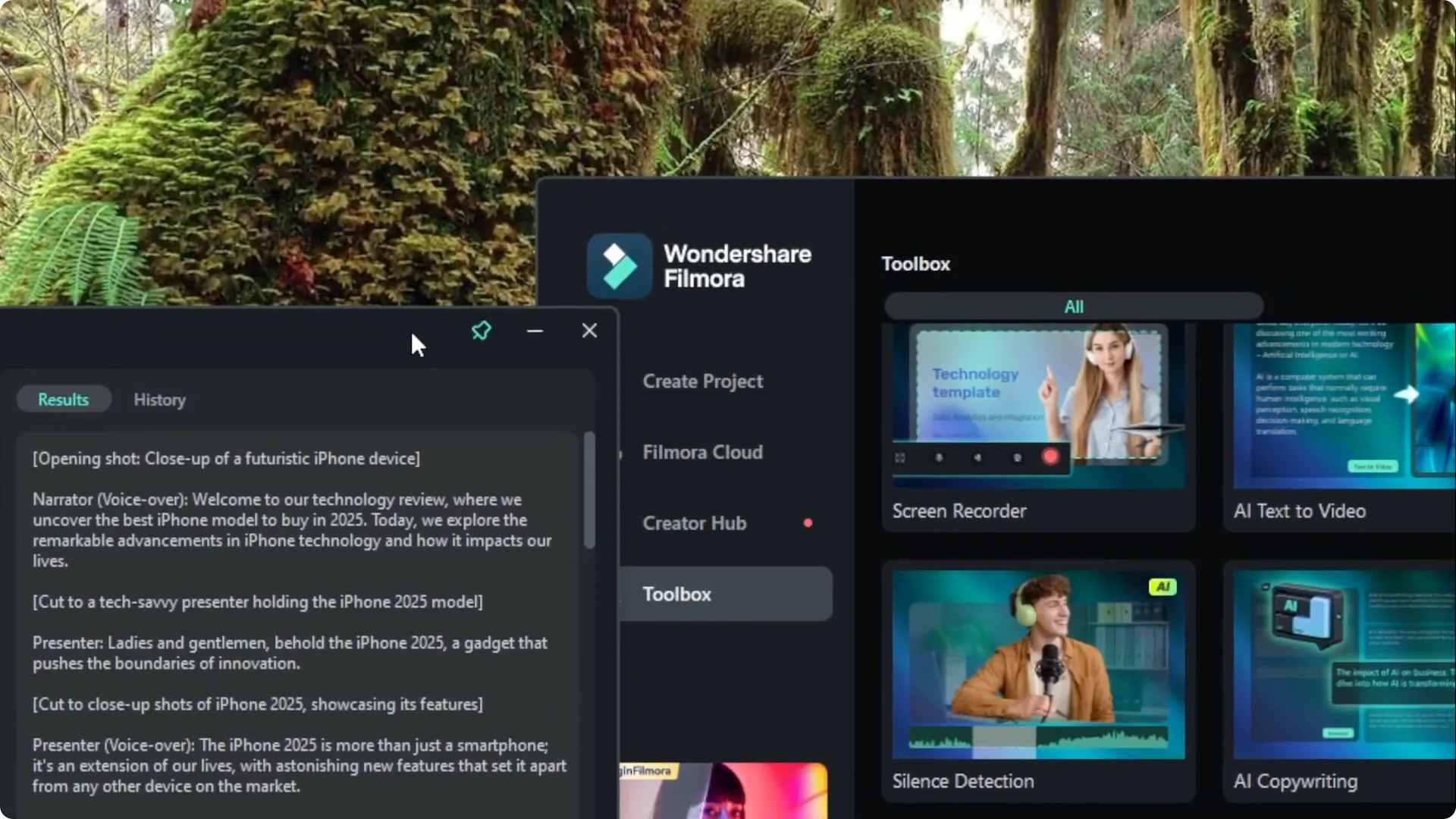 How to Use AI Copywriting to Write Script in Filmora screenshot 10