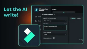 How to Use AI Copywriting to Write Script in Filmora - Featured Image