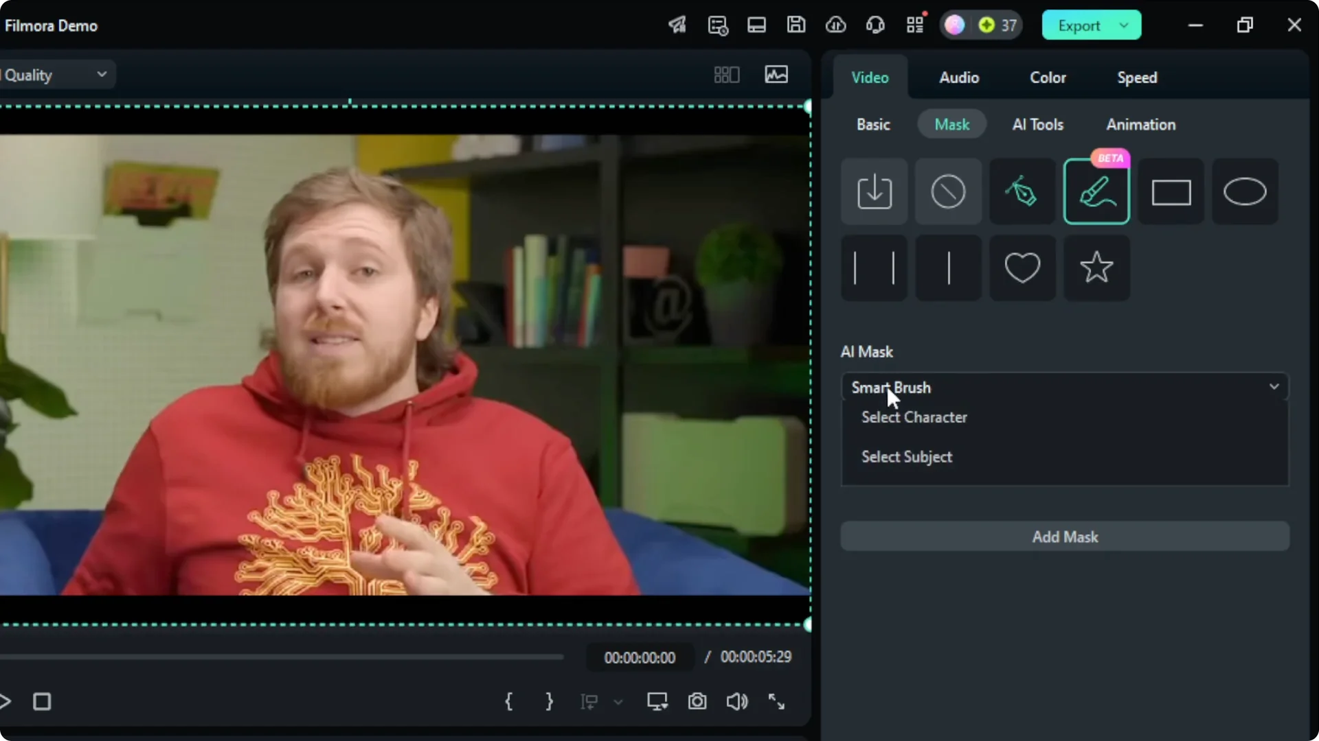 How to Use AI Masking in Filmora screenshot 4