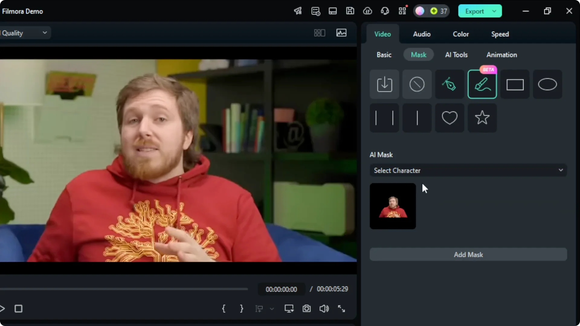 How to Use AI Masking in Filmora screenshot 5