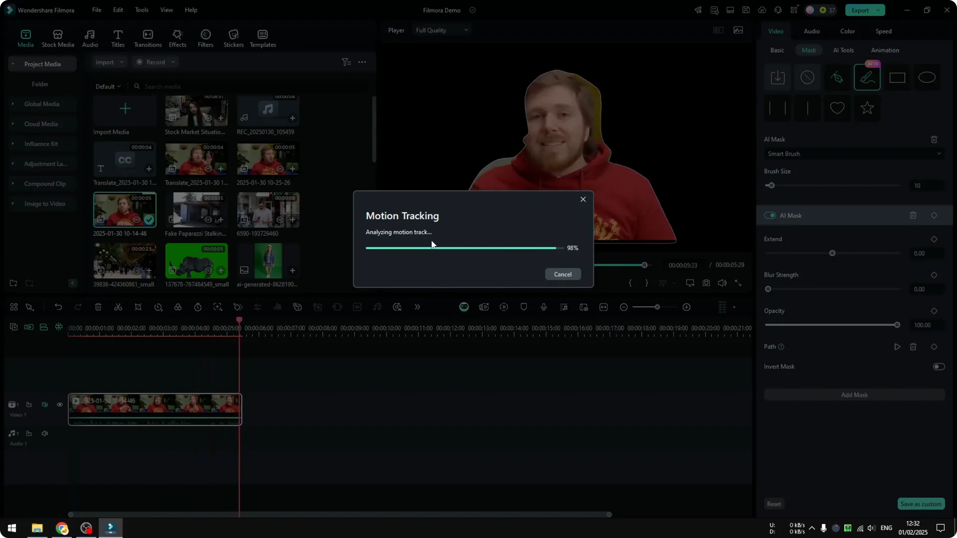 How to Use AI Masking in Filmora screenshot 9