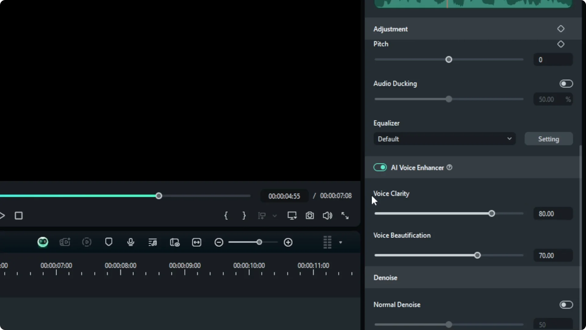How to Use AI Voice Enhancer in Filmora screenshot 5