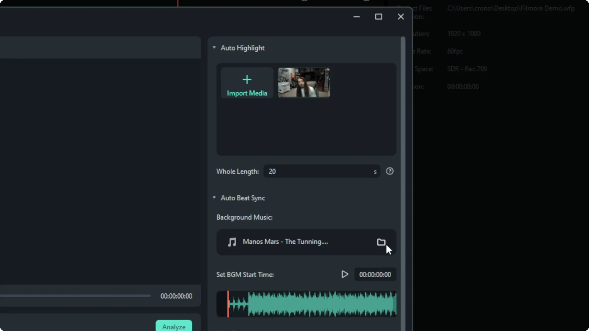 How to Use Auto Beat Sync in Filmora AI screenshot 3