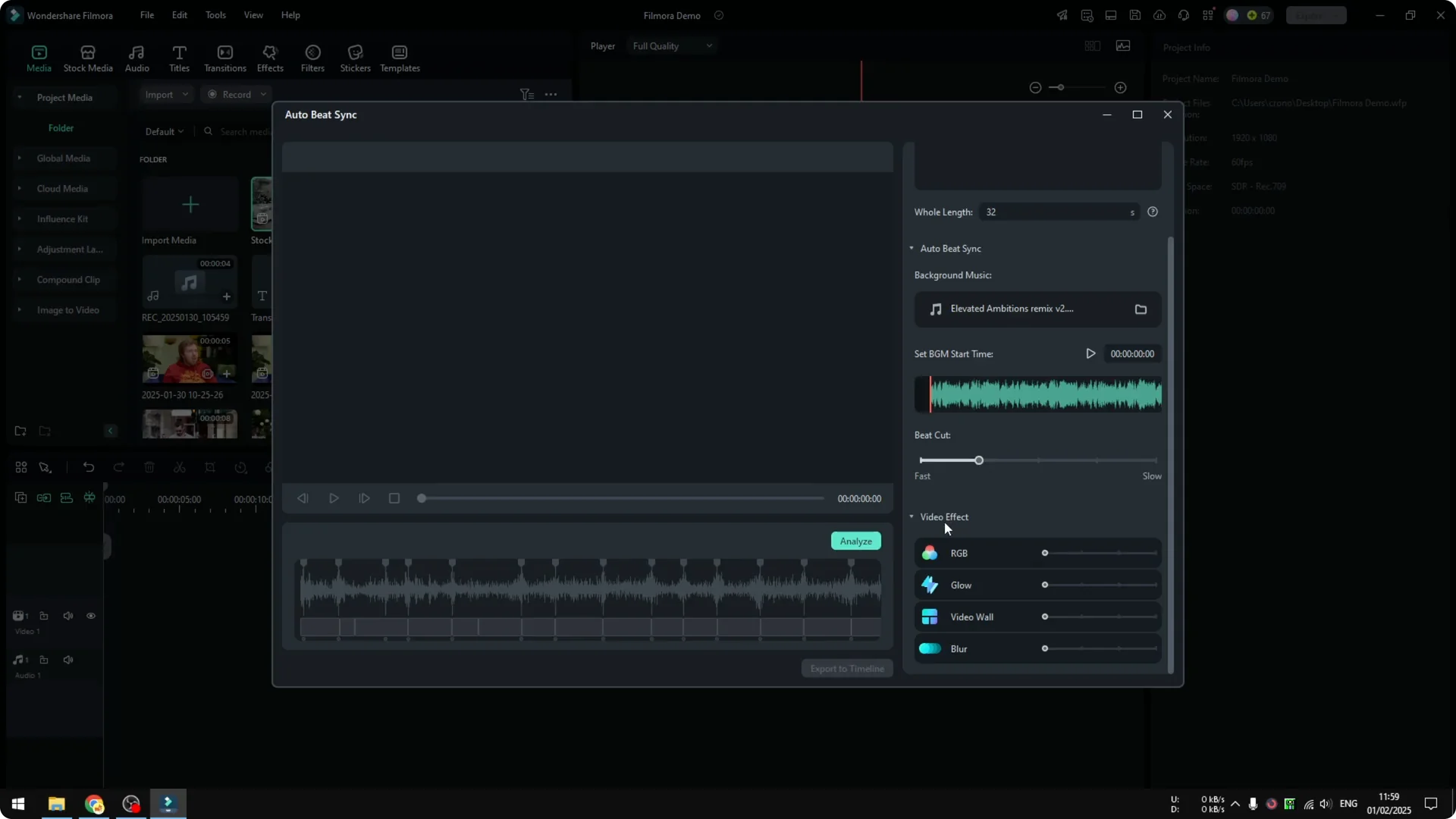 How to Use Auto Beat Sync in Filmora AI screenshot 4
