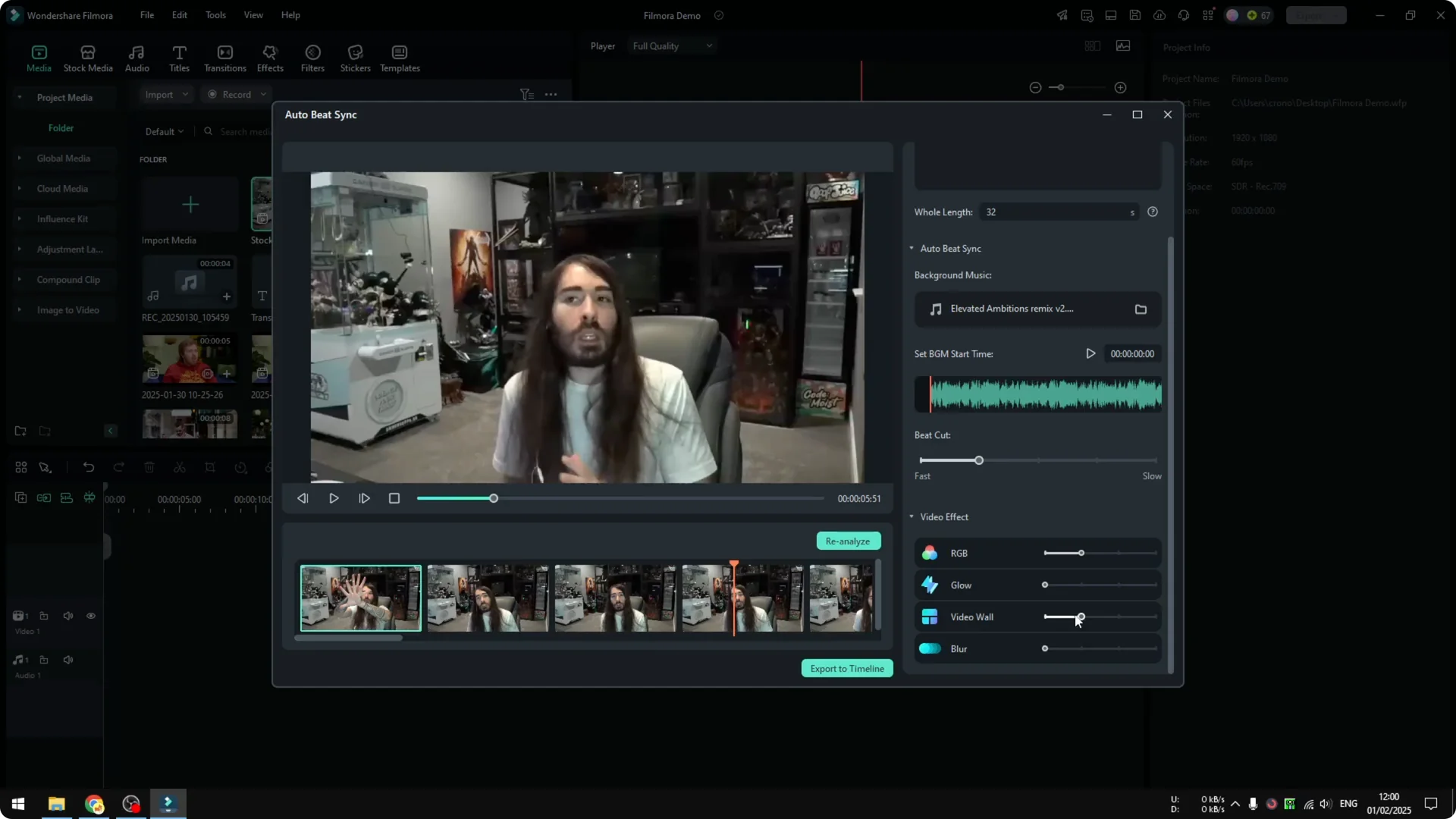 How to Use Auto Beat Sync in Filmora AI screenshot 7