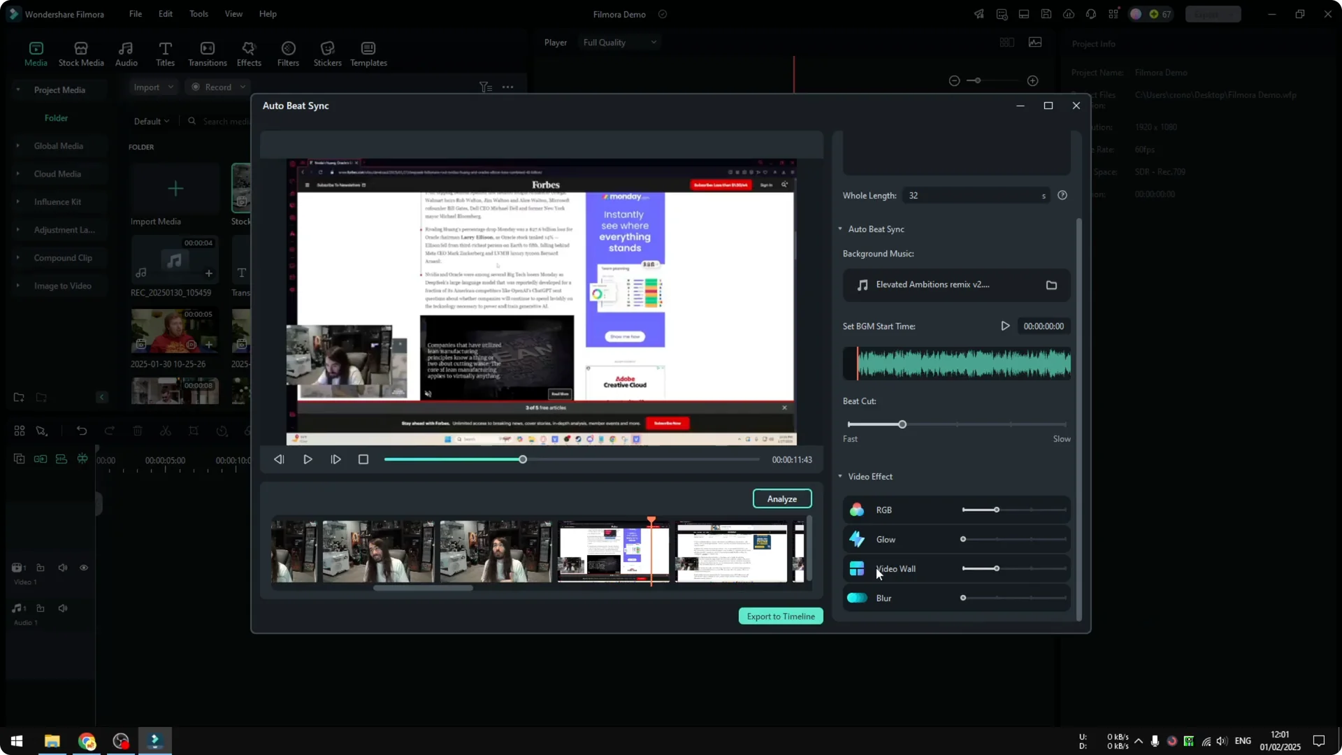 How to Use Auto Beat Sync in Filmora AI screenshot 8