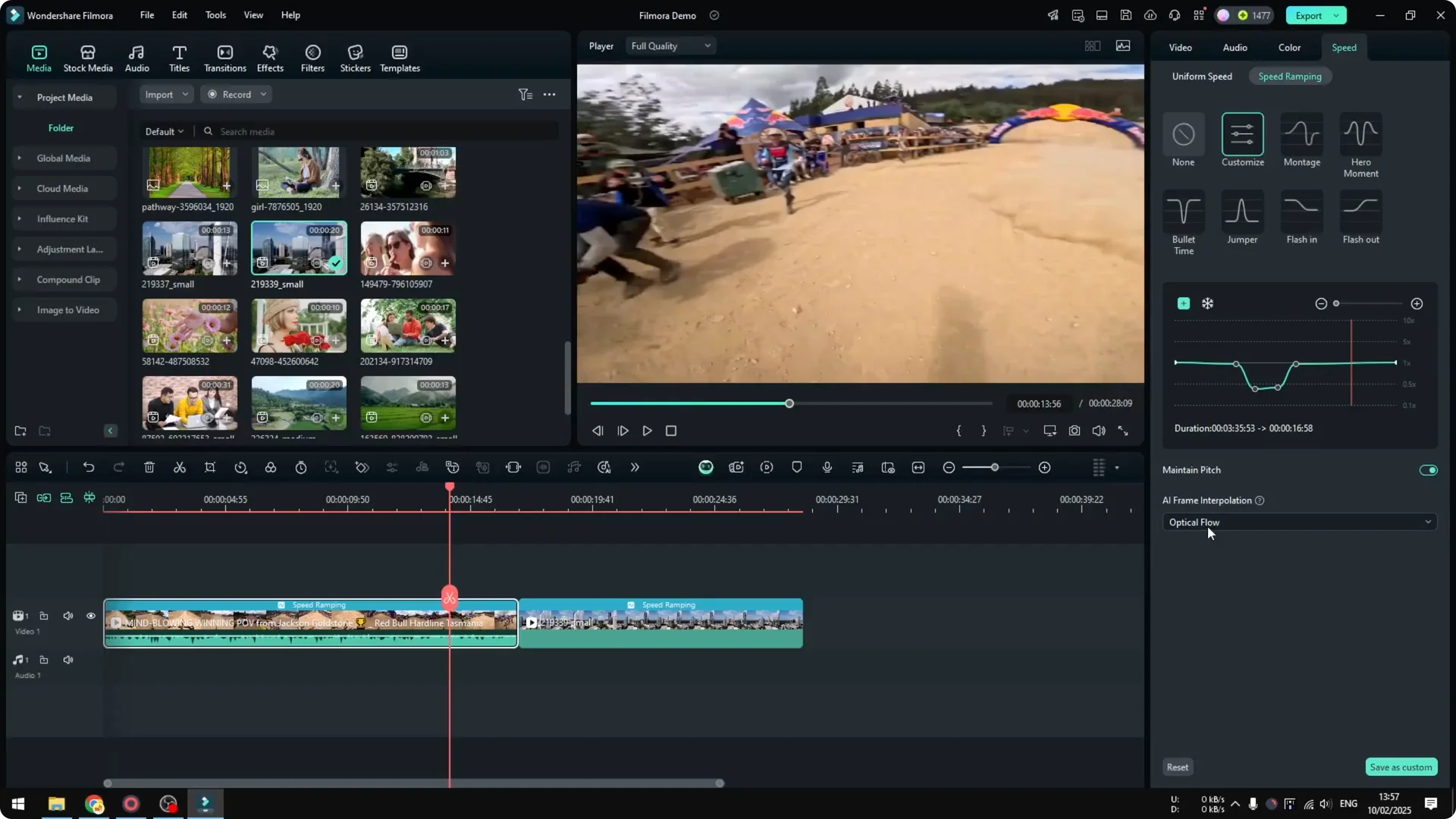 How to Use Speed Ramping in Filmora to Make Video More Cinematic screenshot 10