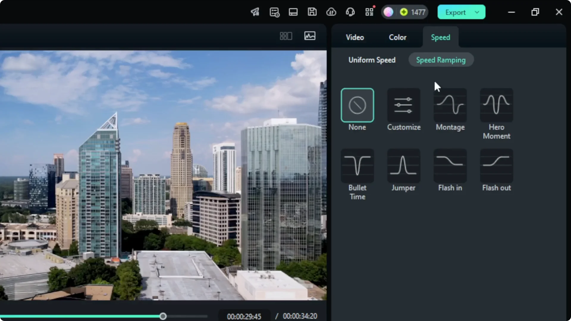 How to Use Speed Ramping in Filmora to Make Video More Cinematic screenshot 2