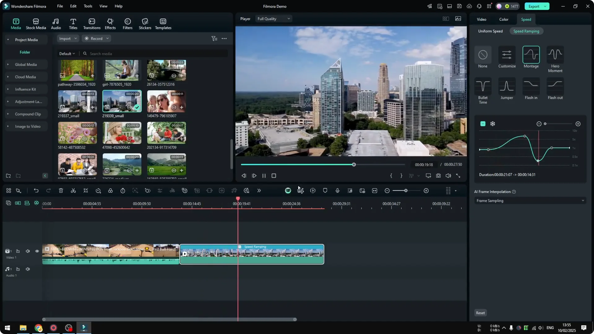 How to Use Speed Ramping in Filmora to Make Video More Cinematic screenshot 3