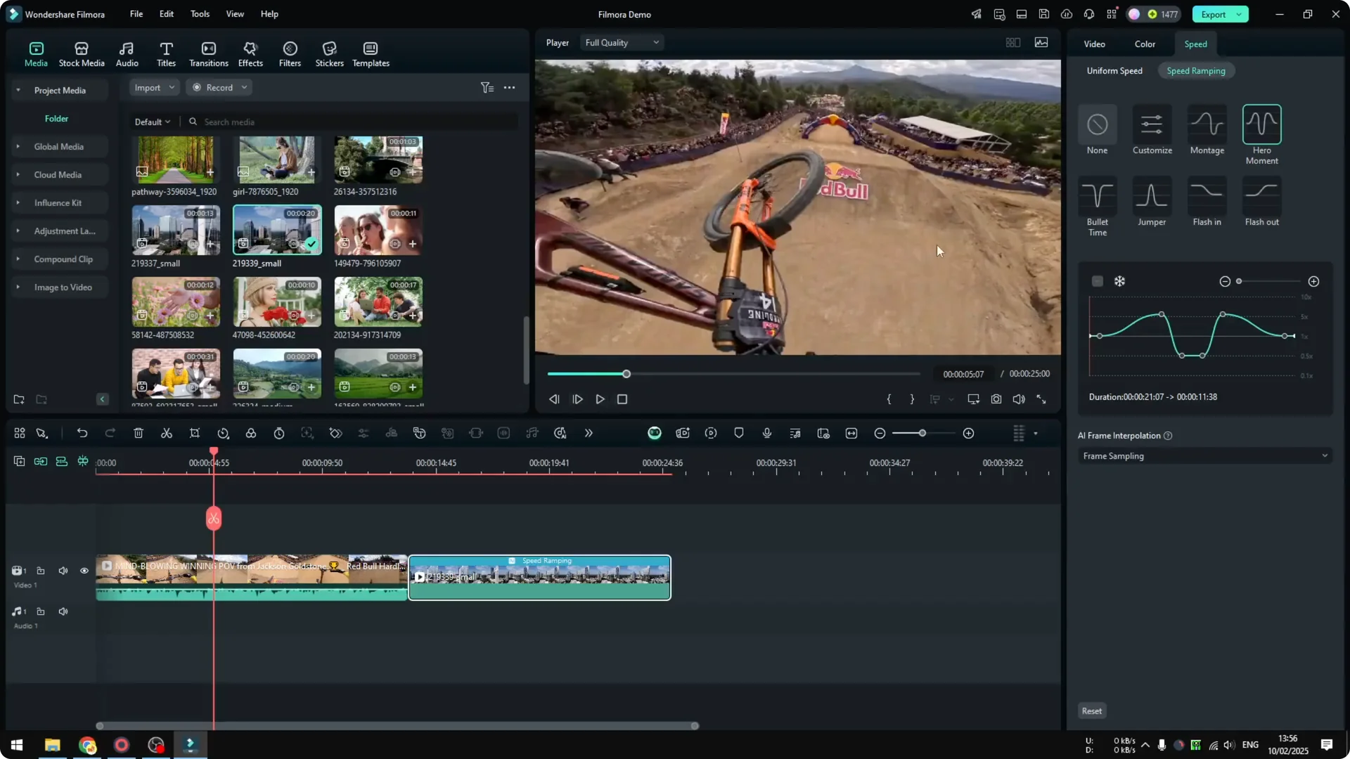 How to Use Speed Ramping in Filmora to Make Video More Cinematic screenshot 5