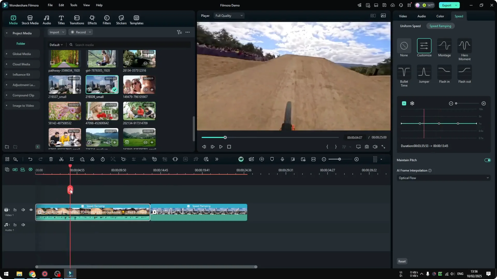 How to Use Speed Ramping in Filmora to Make Video More Cinematic screenshot 6