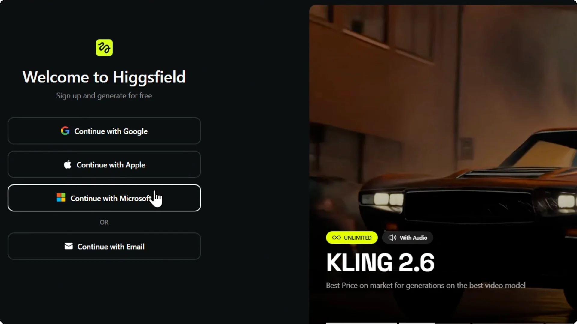 Step-by-Step Guide to Creating Your Higgsfield AI Account screenshot 3