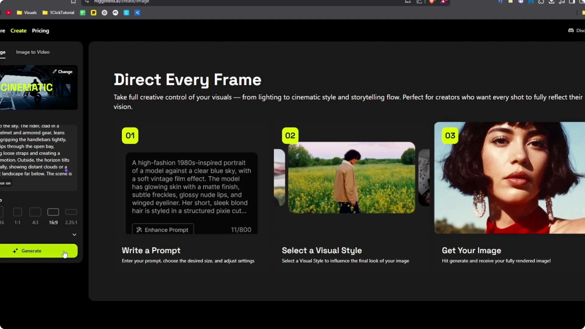 Unlock Creative Potential: Generating Images with Higgsfield AI screenshot 5