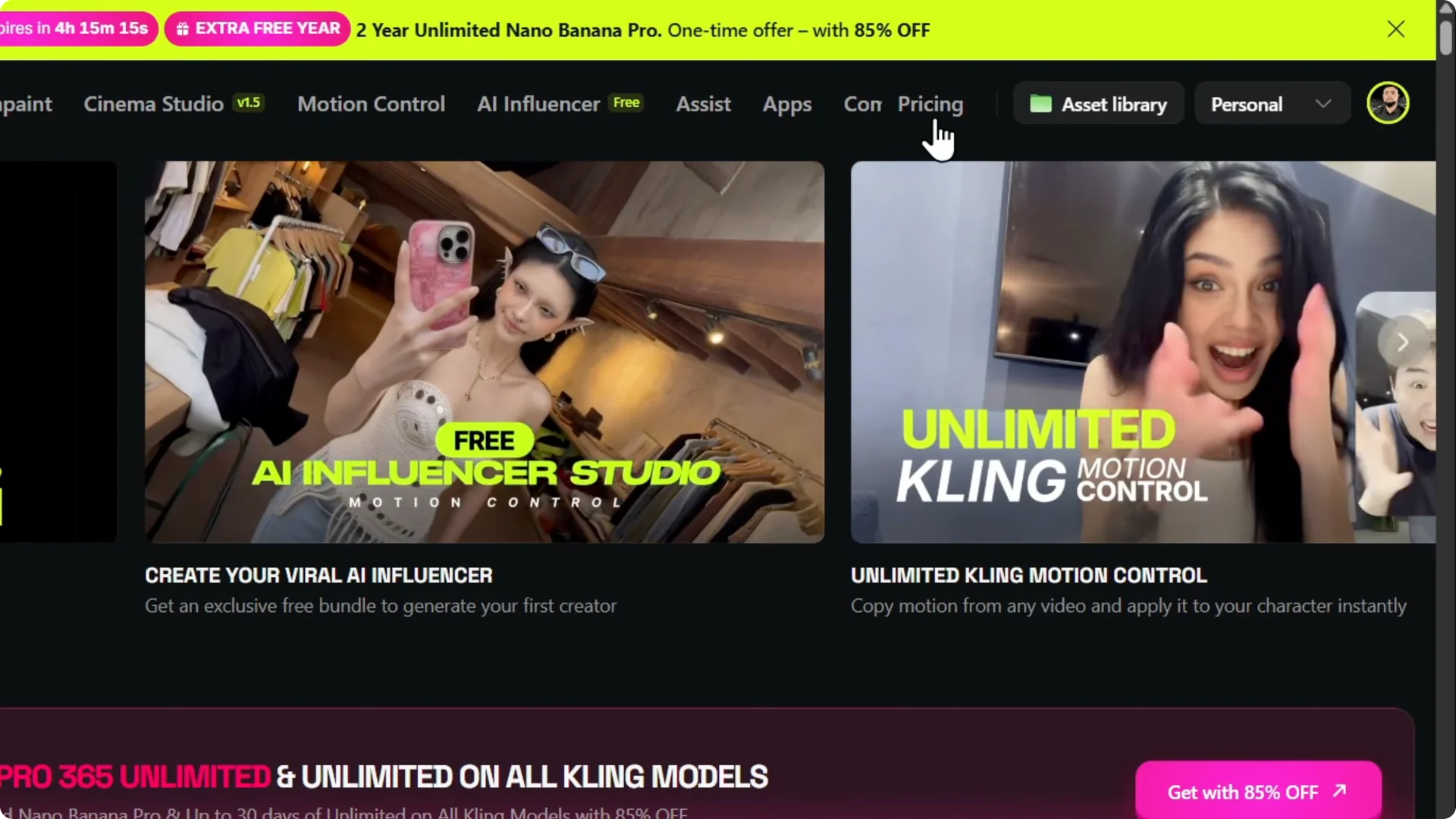 Unlock Savings: Step-by-Step Guide to Using Higgsfield AI Promo Code screenshot 1