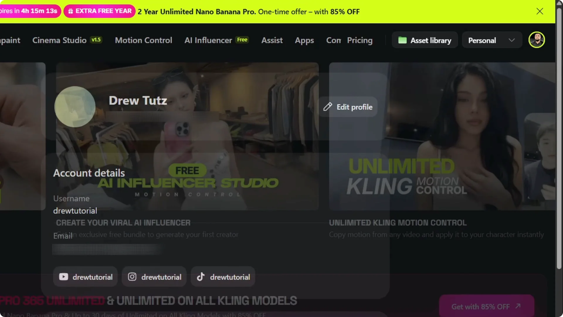 Unlock Savings: Step-by-Step Guide to Using Higgsfield AI Promo Code screenshot 2
