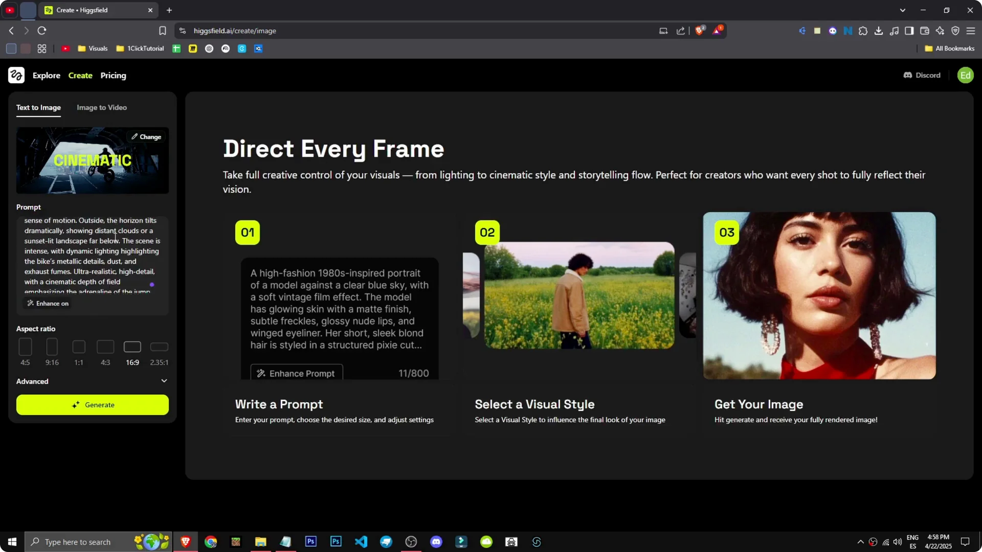 Unlocking Higgsfield AI: A Guide to Images and Videos screenshot 4