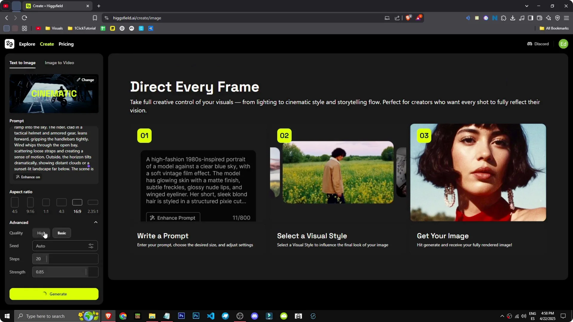Unlocking Higgsfield AI: A Guide to Images and Videos screenshot 5