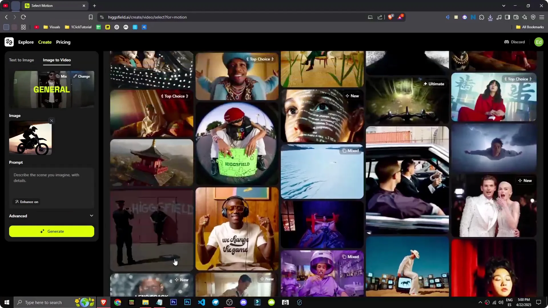 Unlocking Higgsfield AI: A Guide to Images and Videos screenshot 7