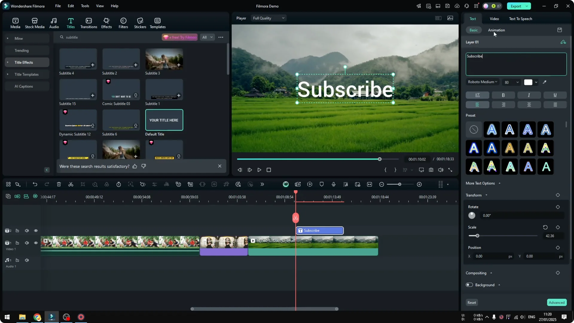 How to Add Animations to Text in Filmora screenshot 6