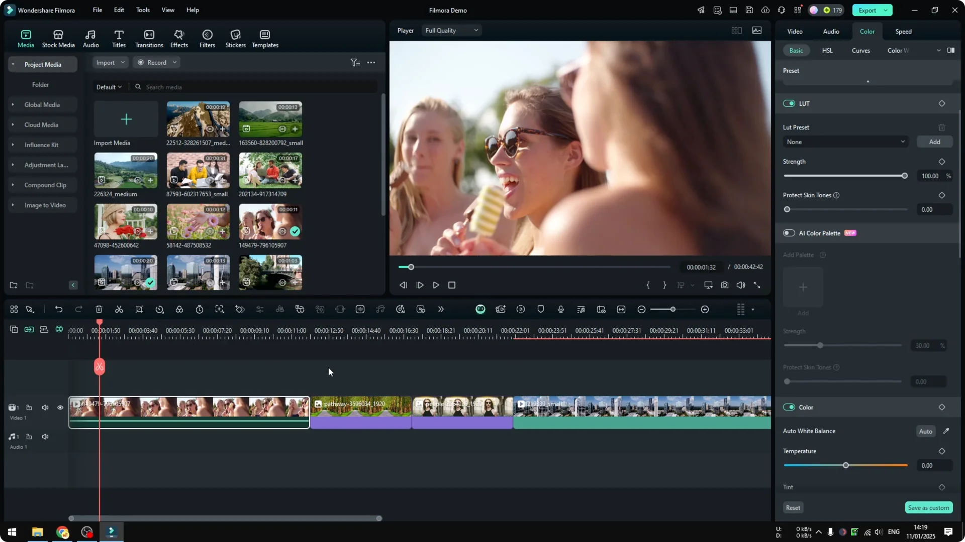 How to Add LUT to Filmora Video to Make it Feel Different screenshot 2