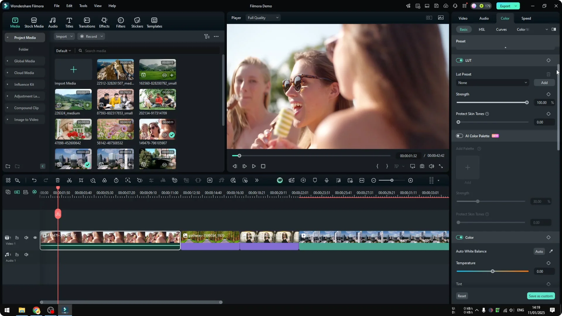 How to Add LUT to Filmora Video to Make it Feel Different screenshot 3
