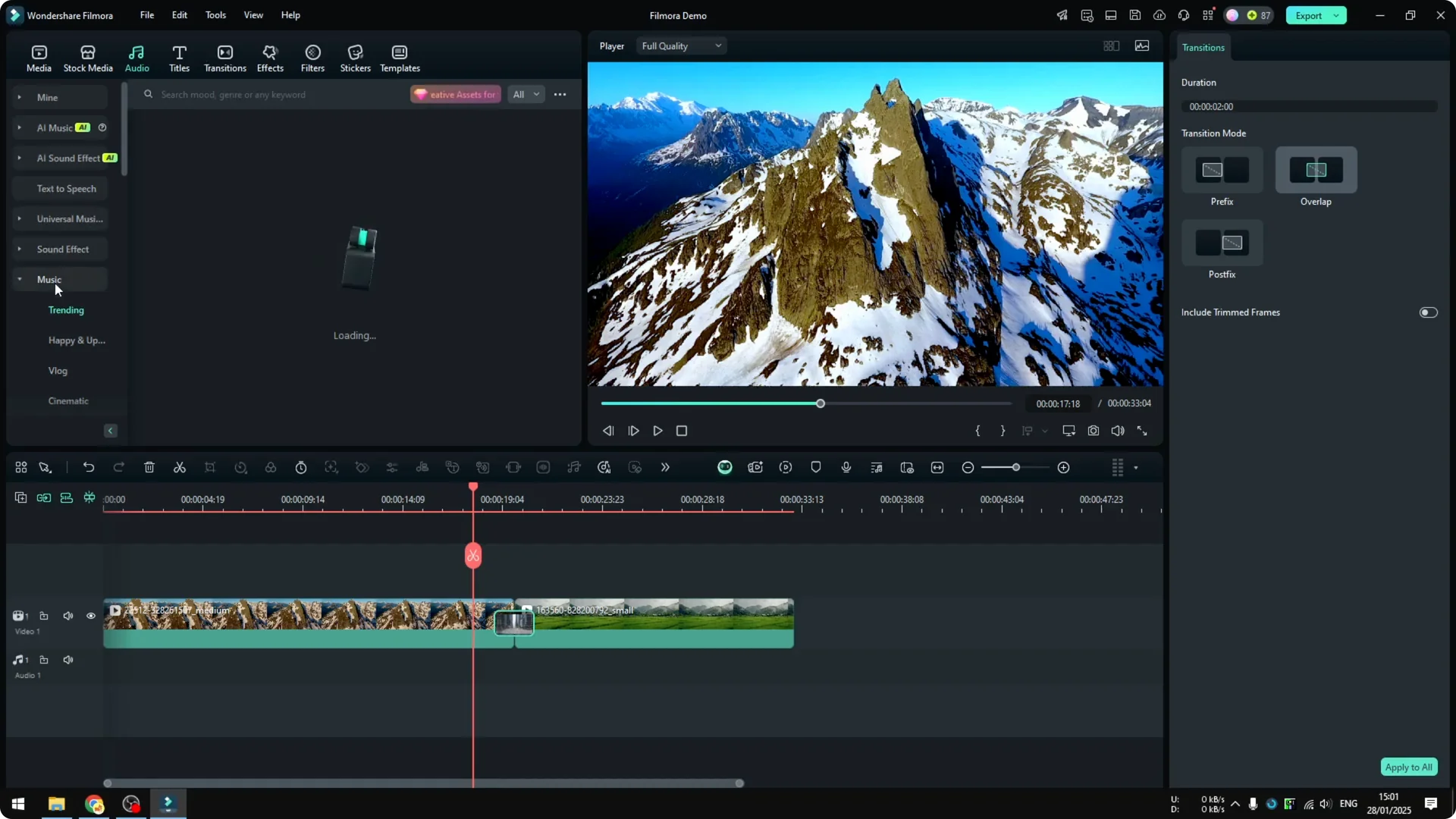 How to Add Smooth Transition Between Scenes in Filmora screenshot 7