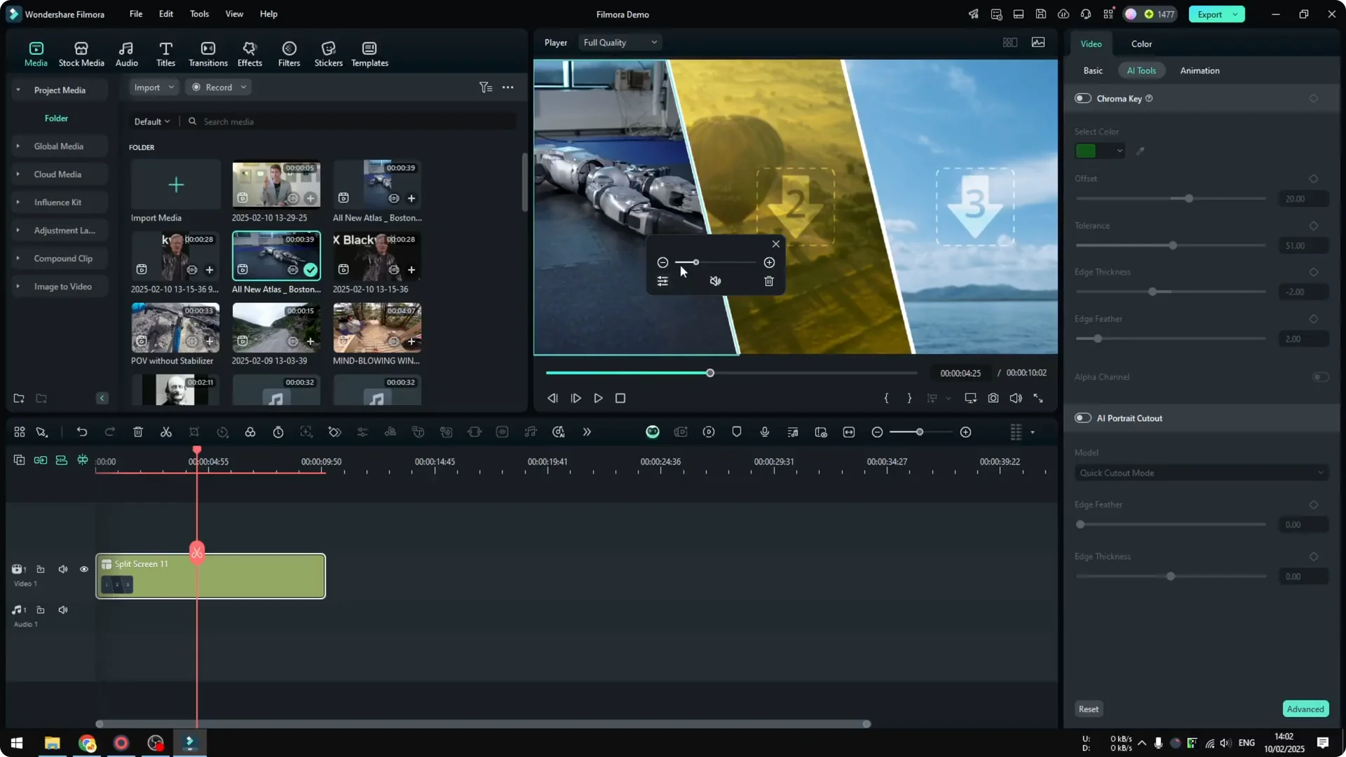 How to Add Split Screen to Filmora Video screenshot 5