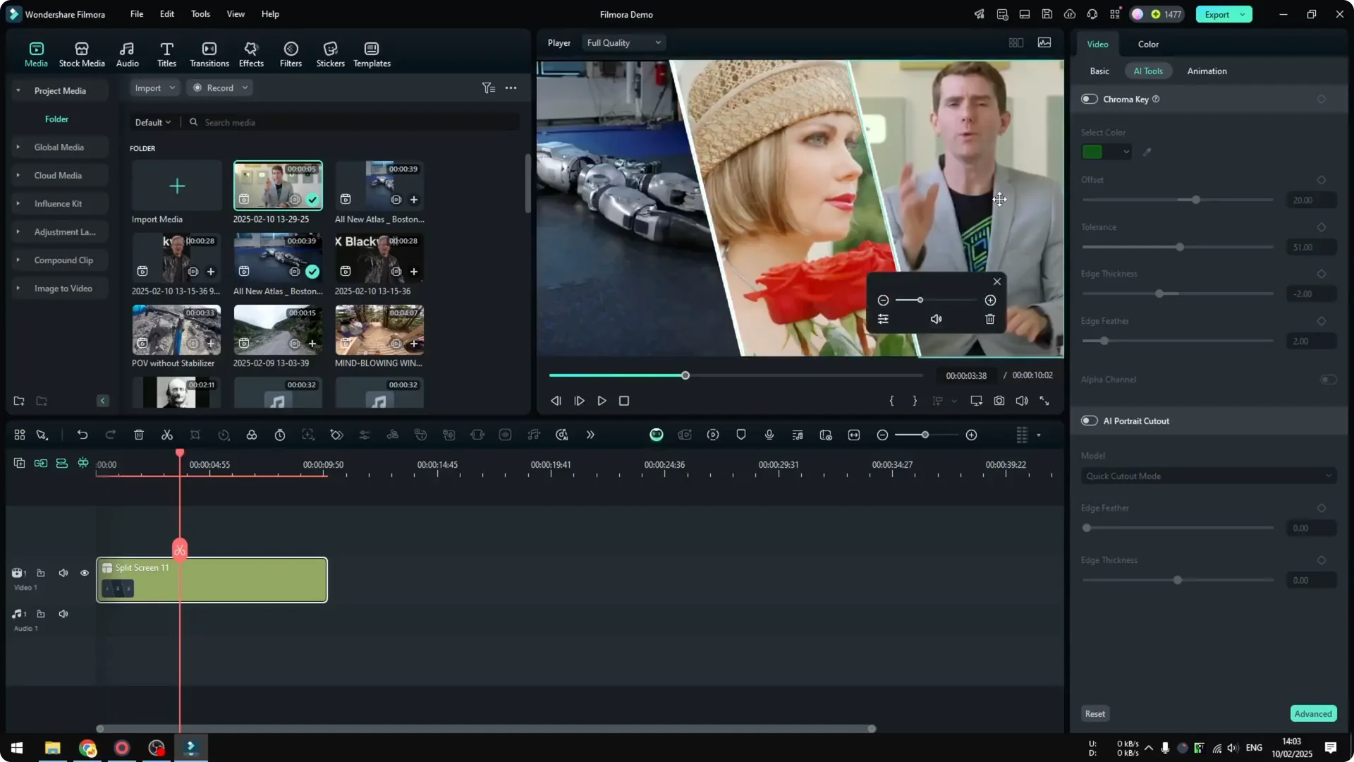 How to Add Split Screen to Filmora Video screenshot 7