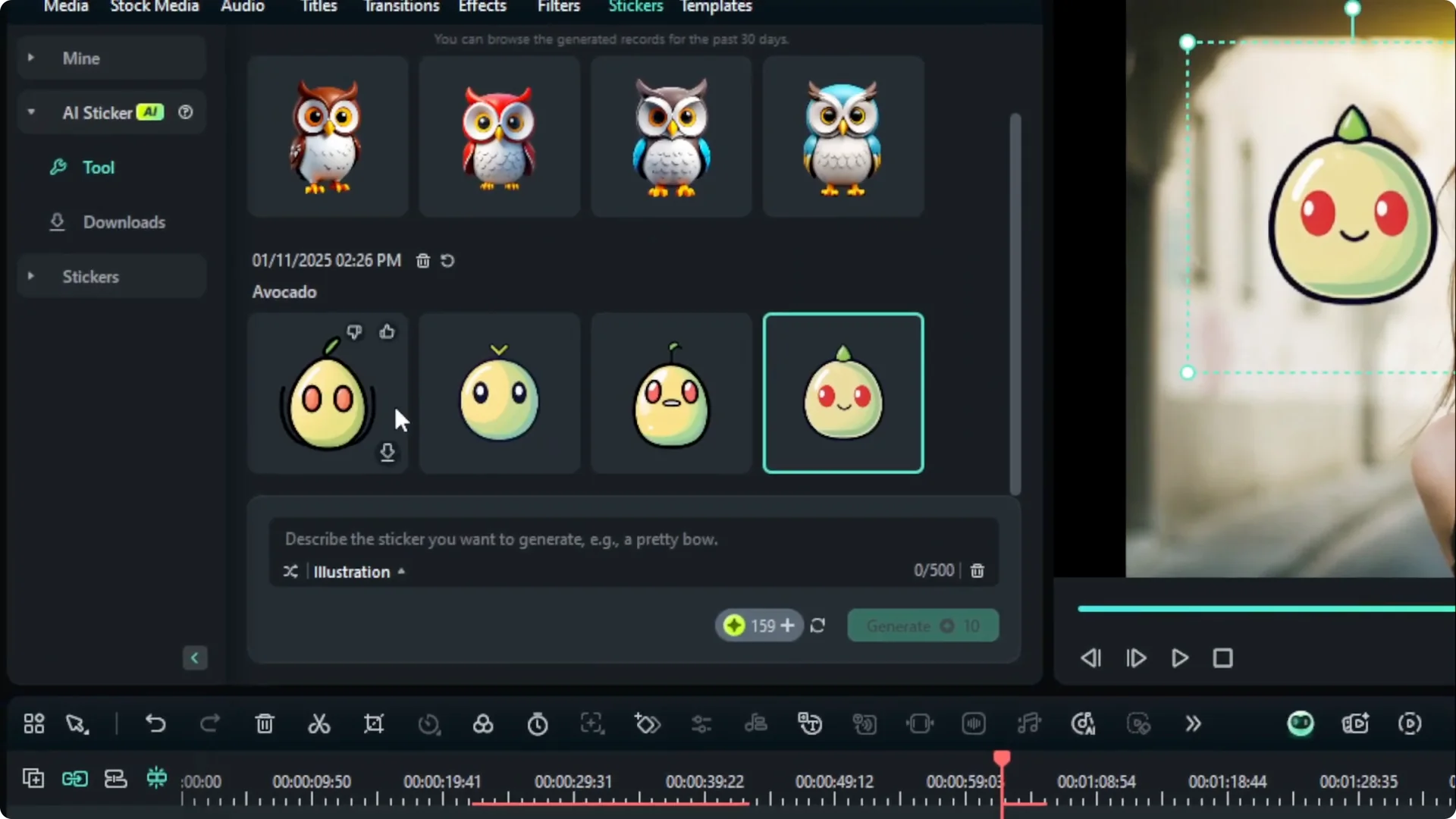 How to Create AI Stickers in Filmora screenshot 9