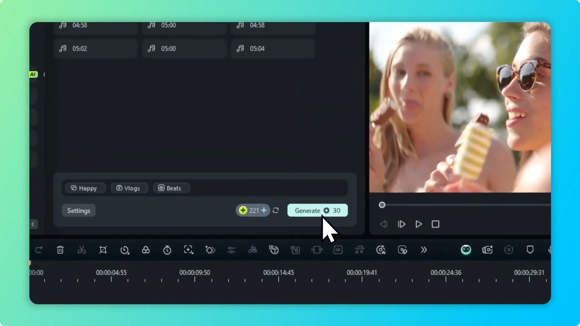 How To Create Background Music Using Filmora AI screenshot 3