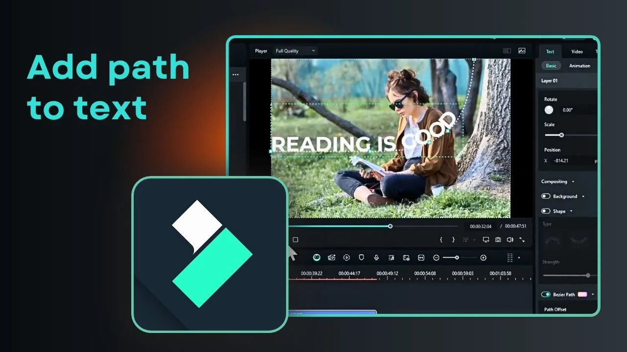 How To Create Text That Follows A Path In Filmora Bezier Path - Featured Image