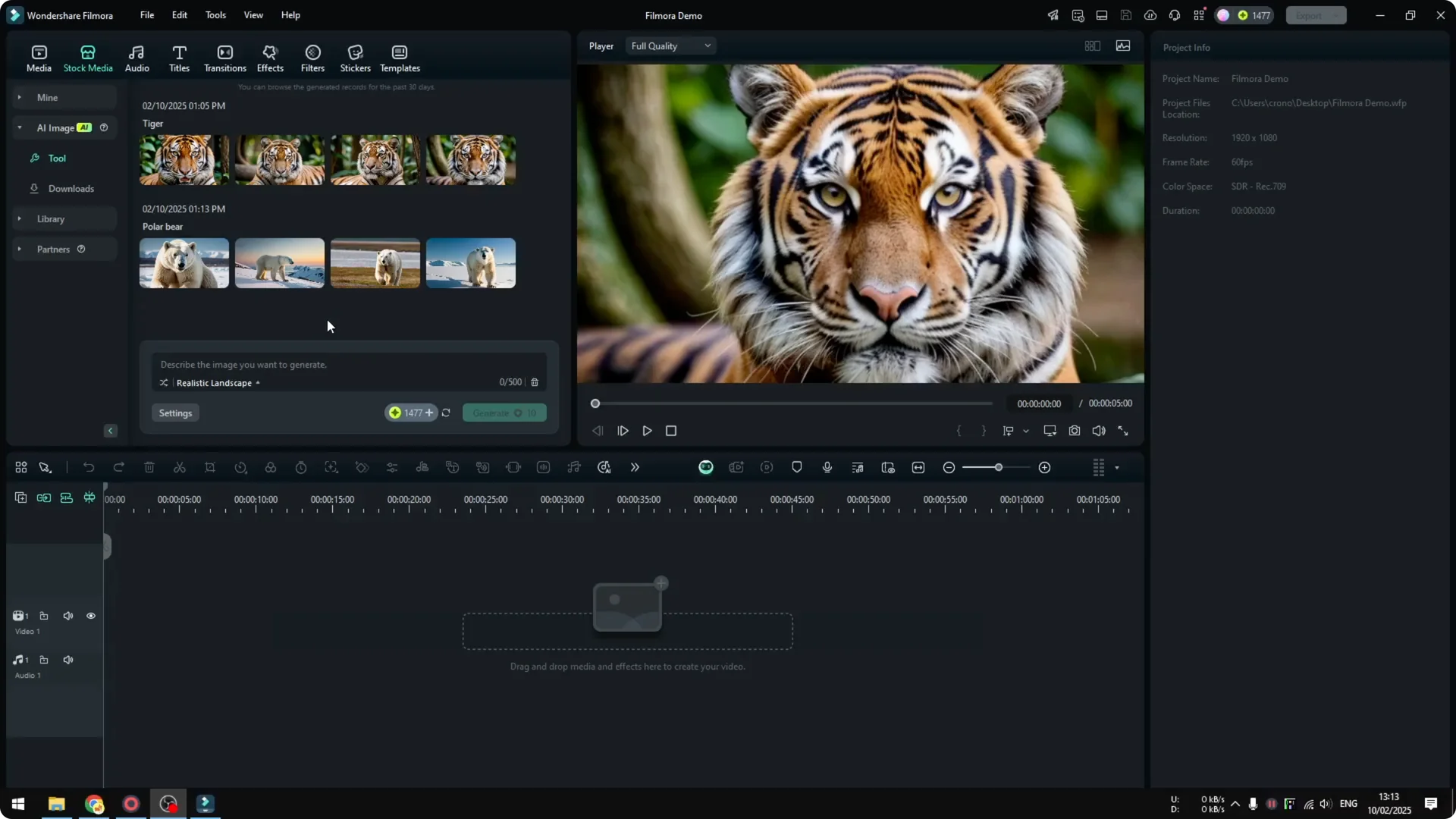 How to Generate AI Images in Filmora screenshot 7